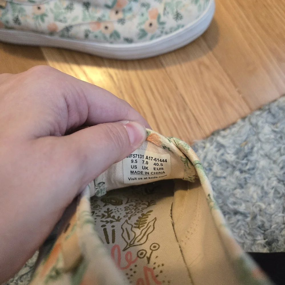 Keds Rifle Paper Floral Double Decker Champion Sneaker Size 9.5